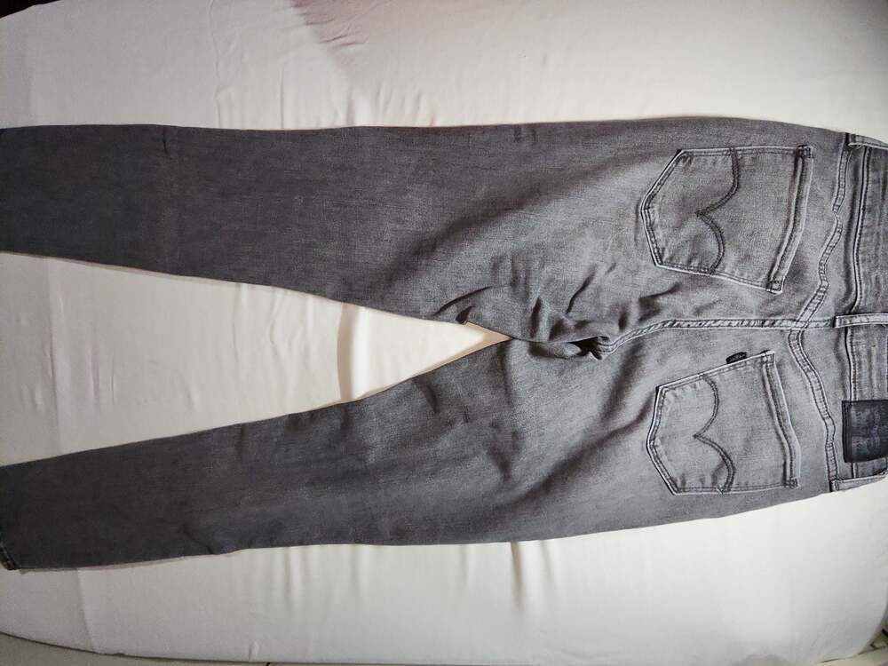 Levi's 721 High Rise Skinny Jeans Women's 28x30 Gray - Picture 4 of 6